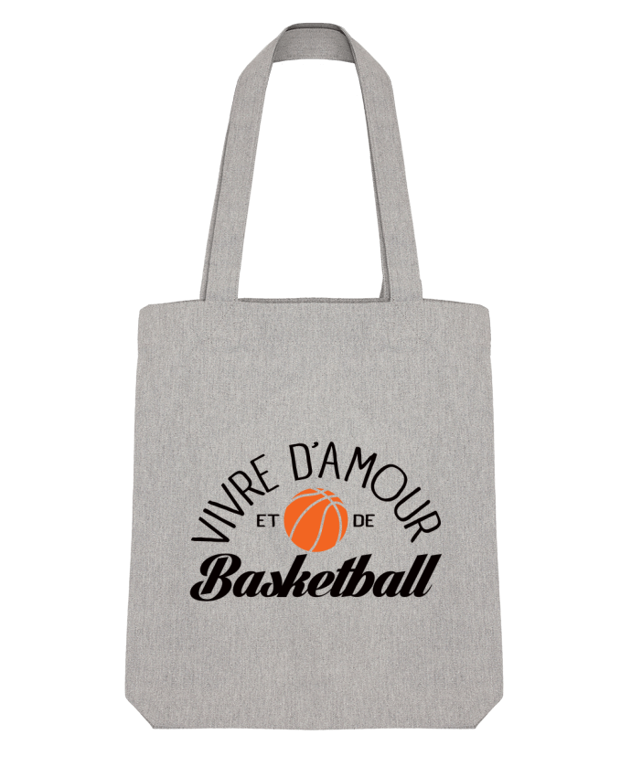 Tote Bag Stanley Stella Vivre d'Amour et de Basketball par Freeyourshirt.com 