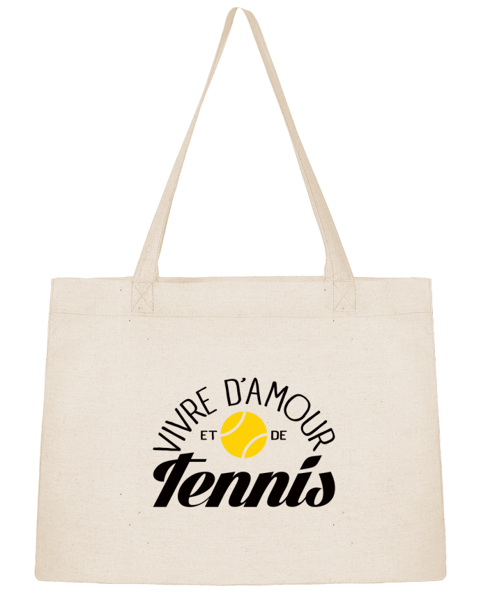Sac Shopping Vivre d'Amour et de Tennis par Freeyourshirt.com