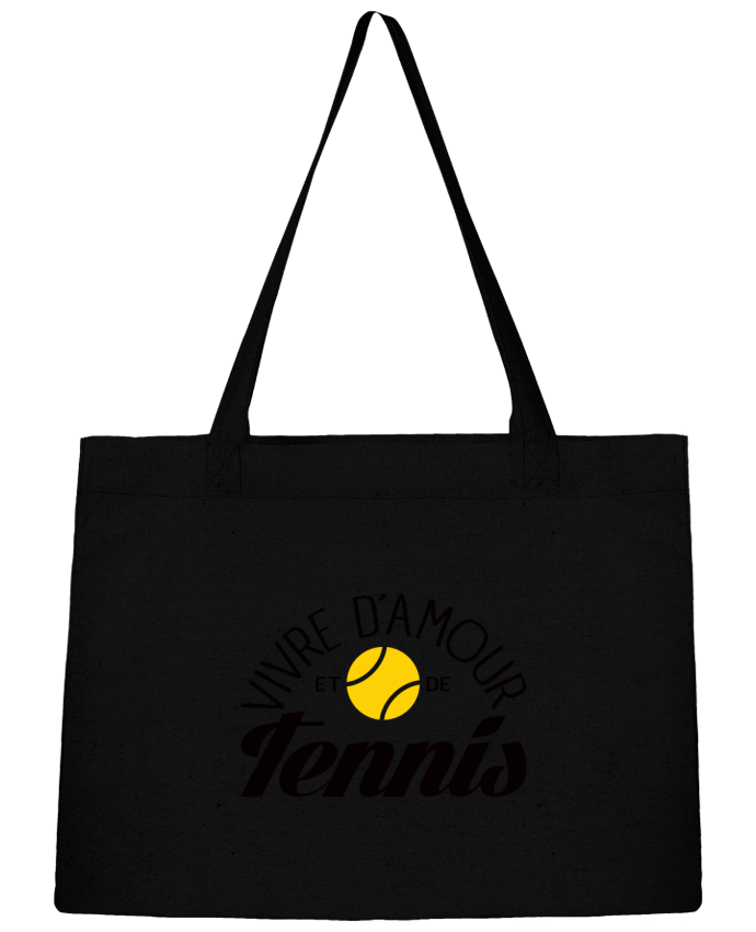 Shopping tote bag Stanley Stella Vivre d'Amour et de Tennis by Freeyourshirt.com