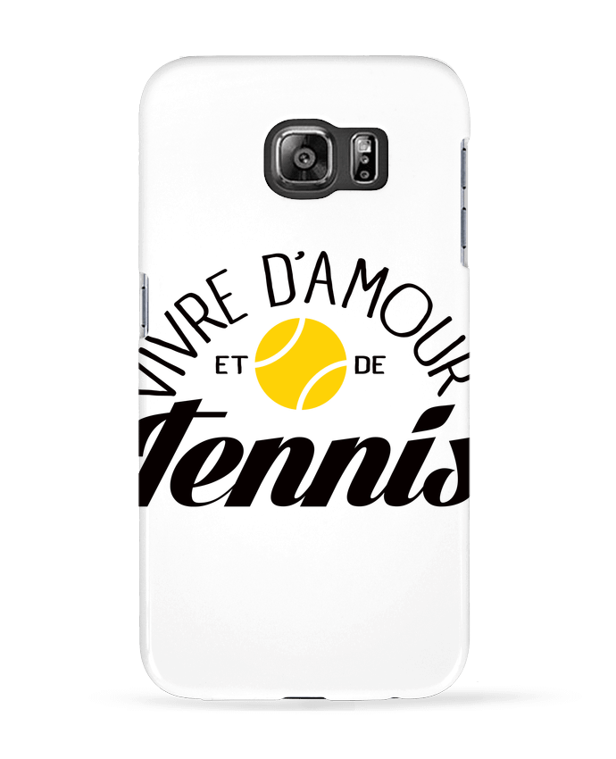 Coque Samsung Galaxy S6 Vivre d'Amour et de Tennis - Freeyourshirt.com