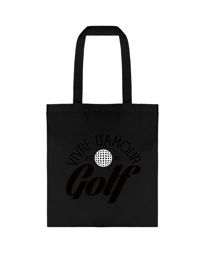 Tote Bag cotton Vivre d'Amour et de Golf by Freeyourshirt.com