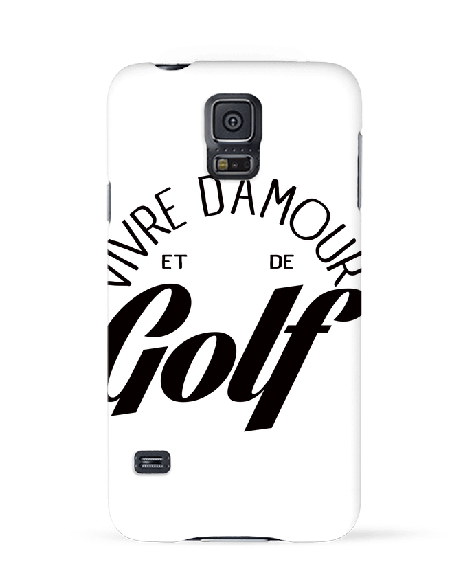 Carcasa Samsung Galaxy S5 Vivre d'Amour et de Golf por Freeyourshirt.com