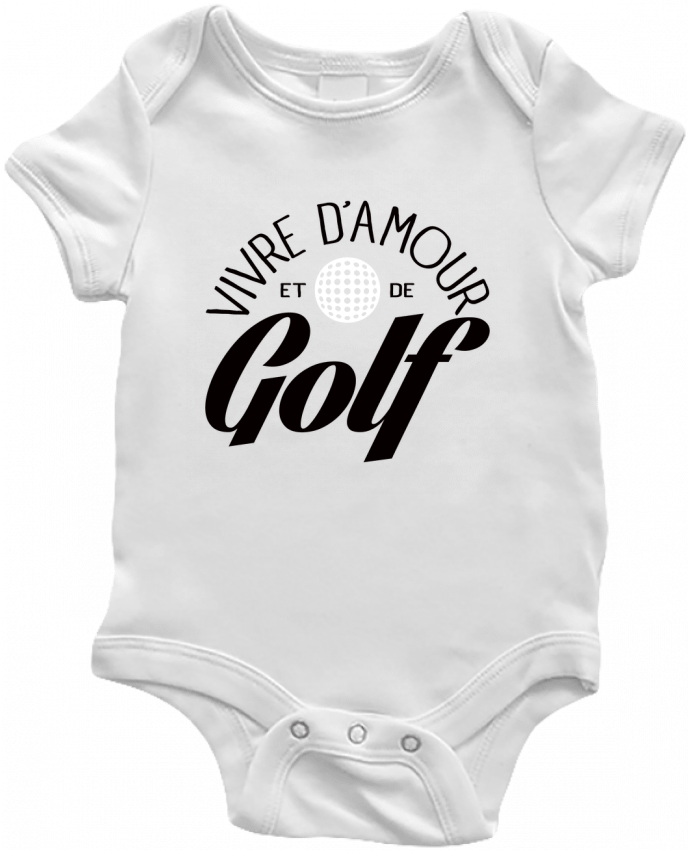 Baby Body Vivre d'Amour et de Golf by Freeyourshirt.com