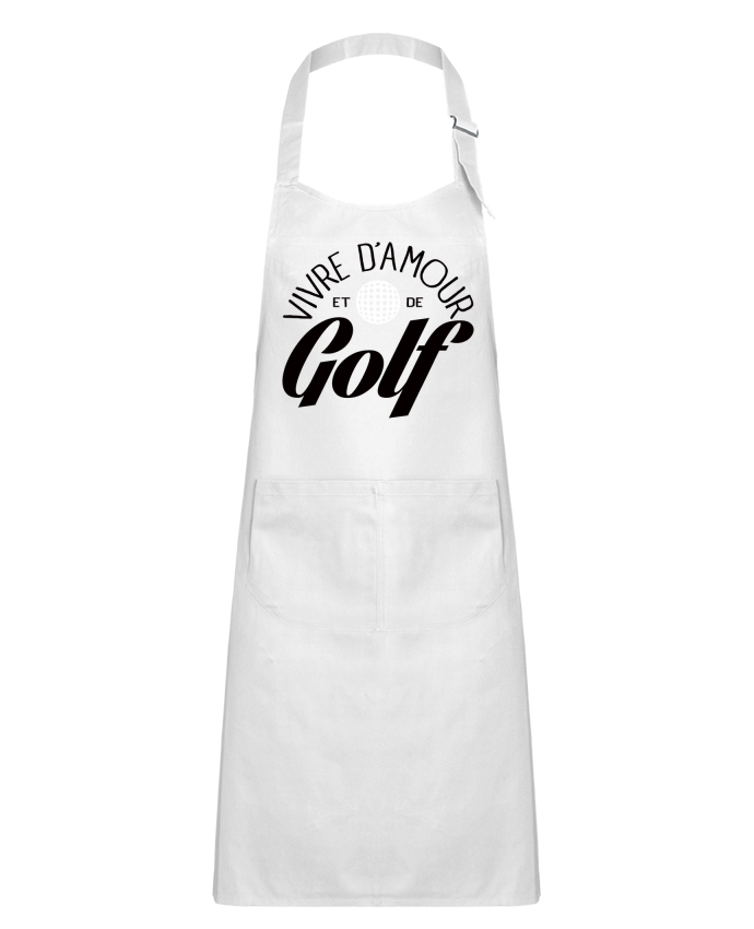 Tablier Enfant Vivre d'Amour et de Golf par Freeyourshirt.com