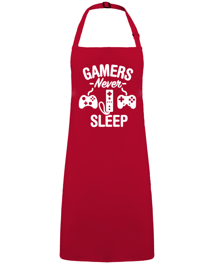 Tablier Gamers never sleep par  LaundryFactory