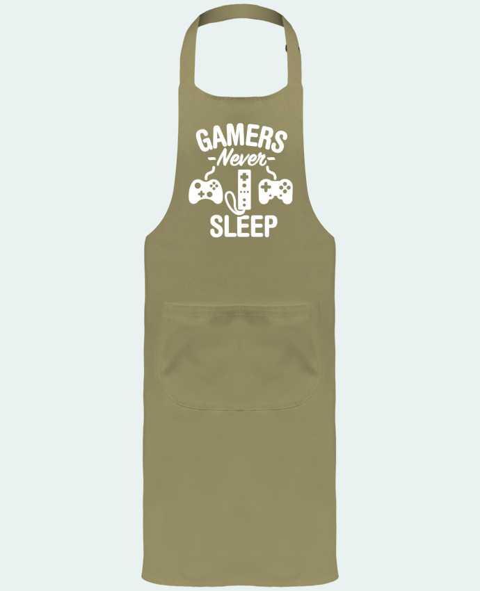 Garden or Sommelier Apron with Pocket Gamers never sleep by LaundryFactory