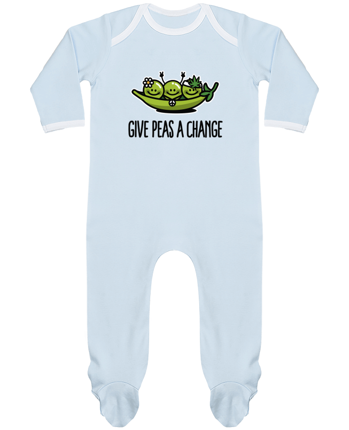Body Pyjama Bébé Give peas a change par LaundryFactory