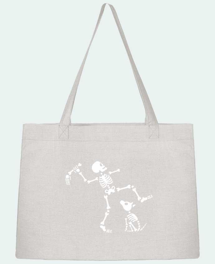 Shopping tote bag Stanley Stella Go fetch dog arm hand by LaundryFactory