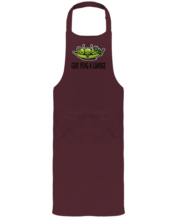 Tablier avec poches Give peas a change par LaundryFactory