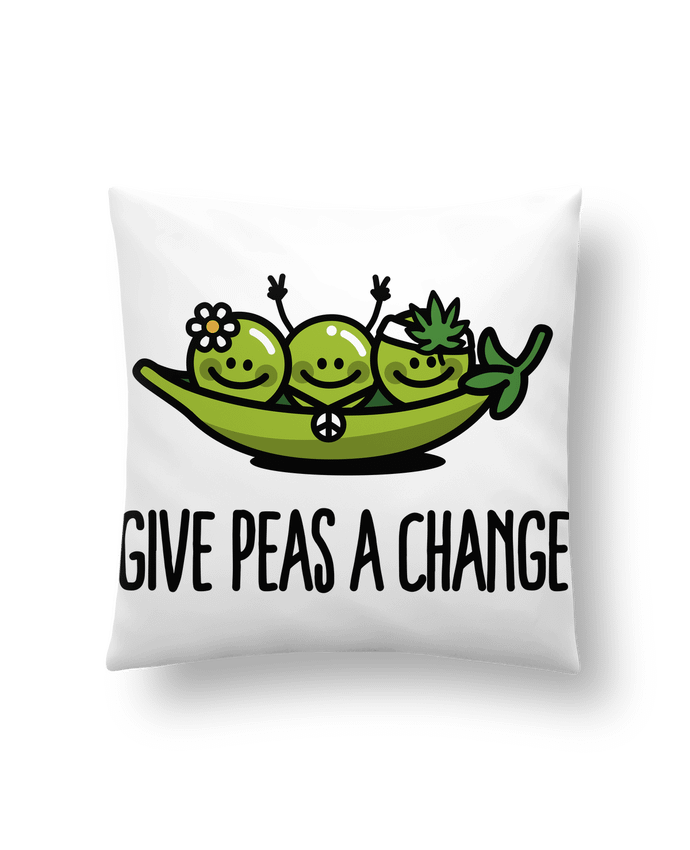 Coussin Give peas a change par LaundryFactory