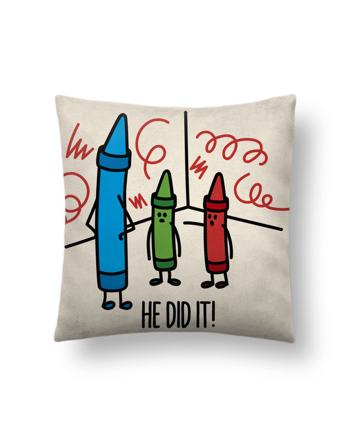 Coussin suédine He did it par LaundryFactory