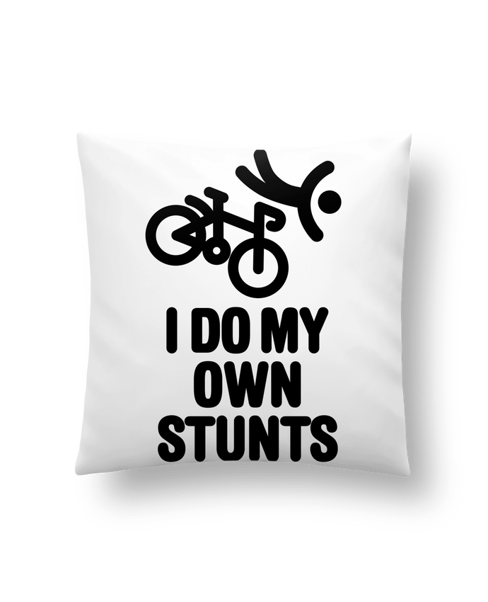 Cushion synthetic soft 45 x 45 cm I do my own stunts by LaundryFactory