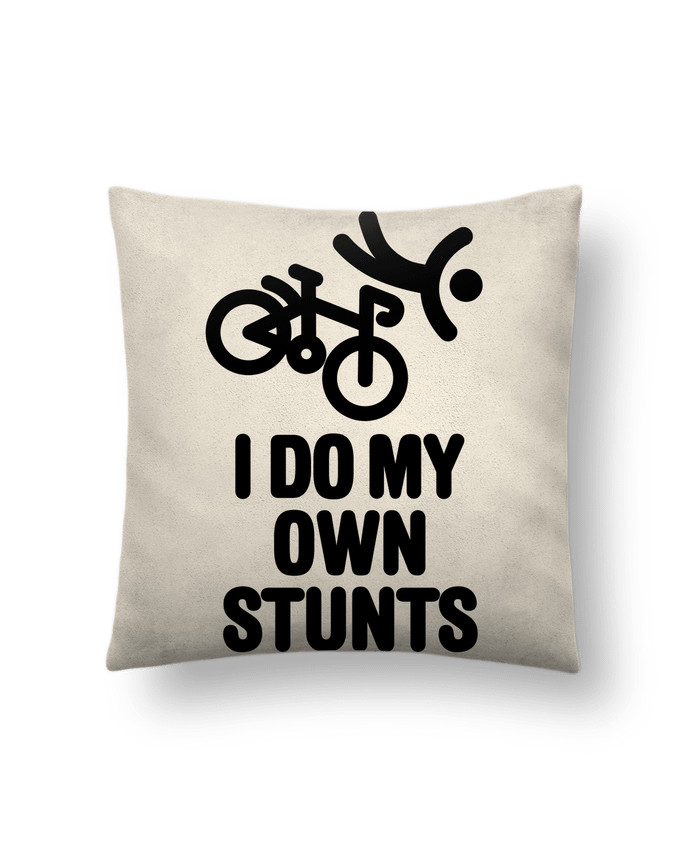 Coussin suédine I do my own stunts par LaundryFactory