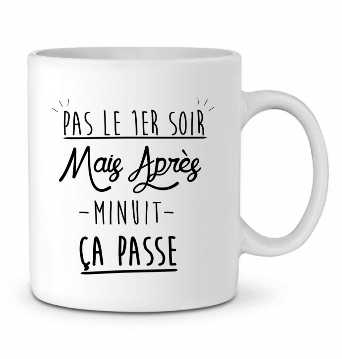 Ceramic Mug Pas le premier soir by Ruuud