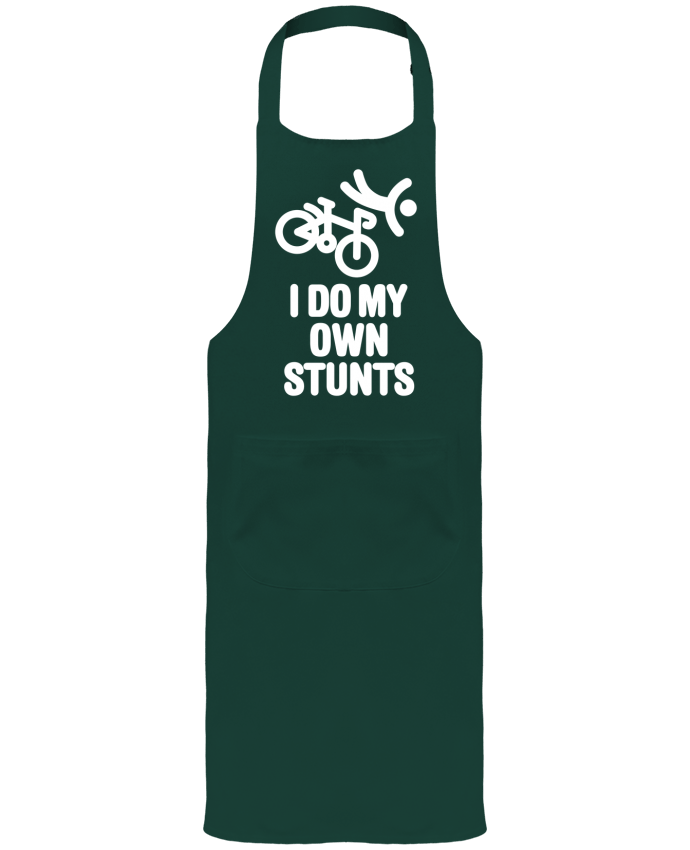 Garden or Sommelier Apron with Pocket I do my own stunts bike 2 by LaundryFactory