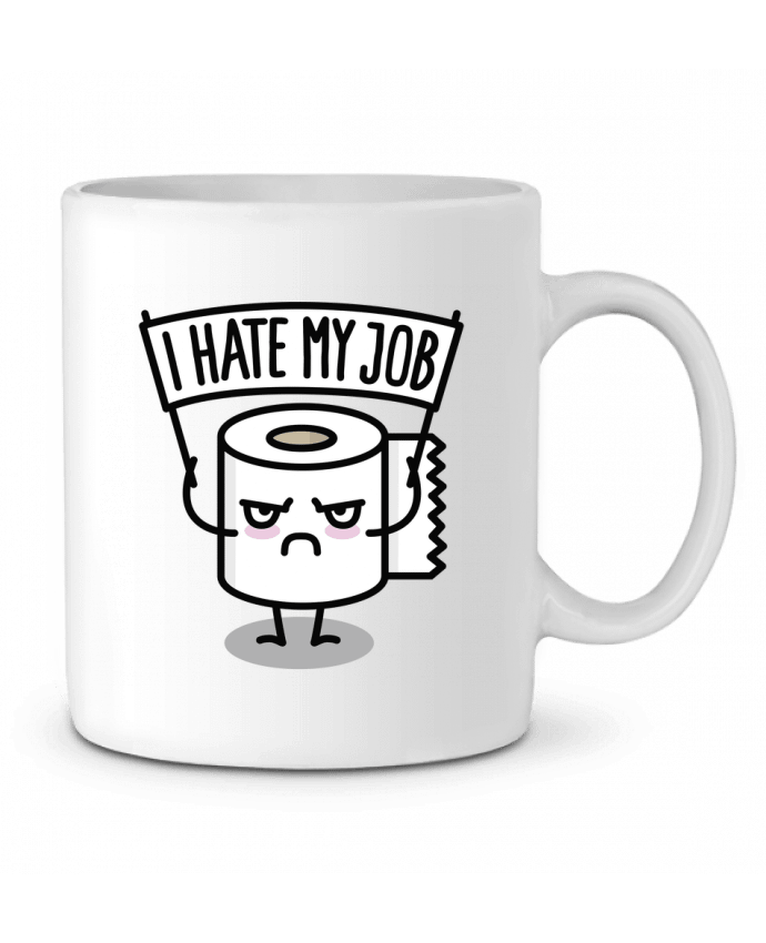 Ceramic Mug I hate my job by LaundryFactory