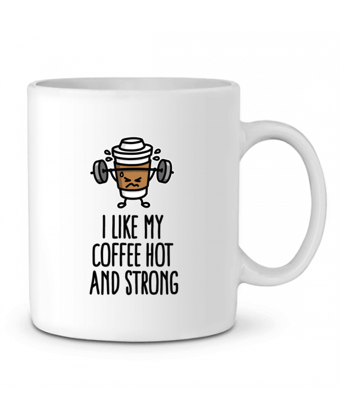 Taza Cerámica I like my coffee hot and strong por LaundryFactory