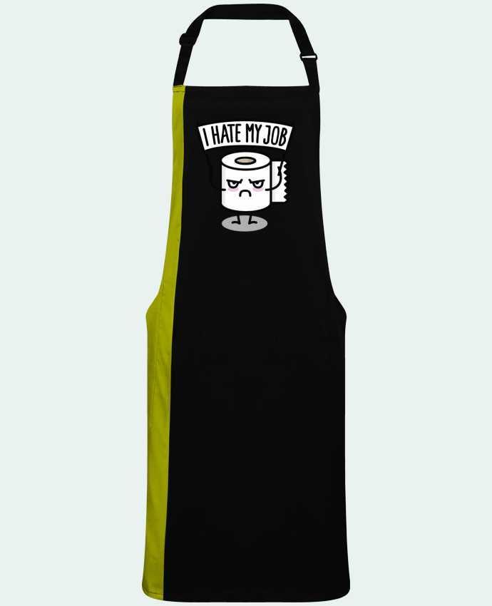 Two-tone long Apron I hate my job by  LaundryFactory
