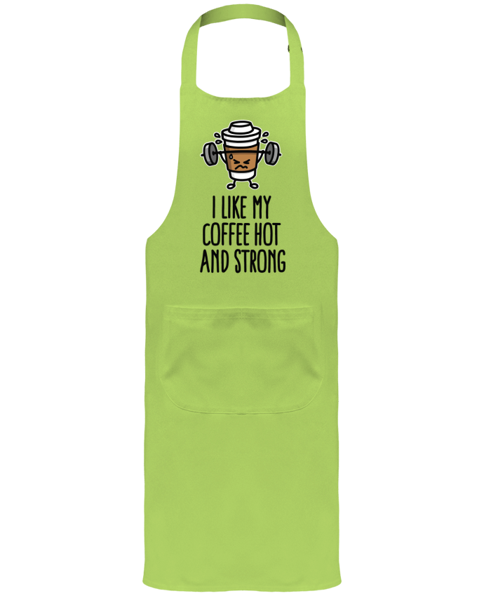 Garden or Sommelier Apron with Pocket I like my coffee hot and strong by LaundryFactory