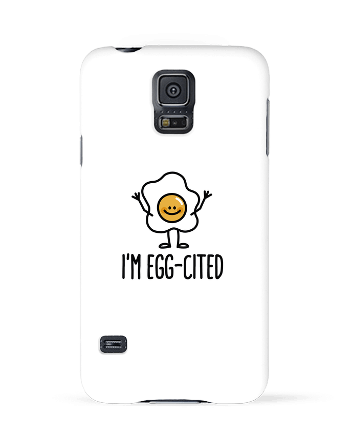 Case 3D Samsung Galaxy S5 I'm egg-cited by LaundryFactory