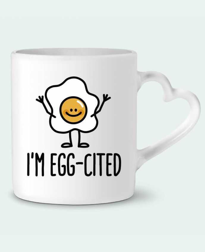 Taza Corazón I'm egg-cited por LaundryFactory