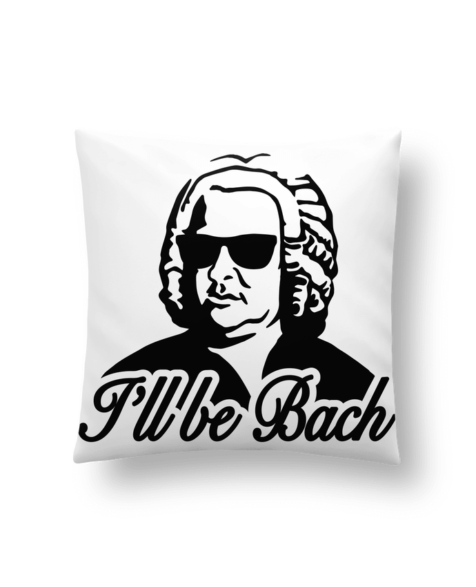 Cushion synthetic soft 45 x 45 cm I'll be Bach by LaundryFactory