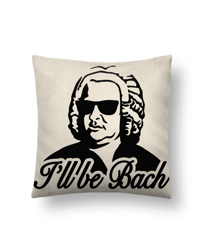 Coussin suédine I'll be Bach par LaundryFactory