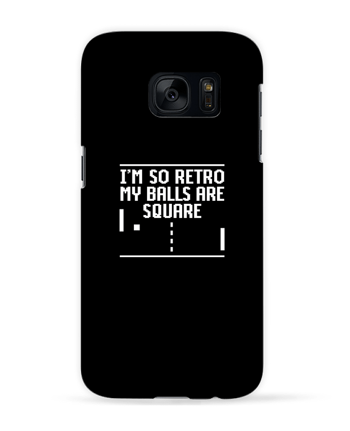 Coque 3D Samsung Galaxy S7  I'm so retro my balls are square par LaundryFactory