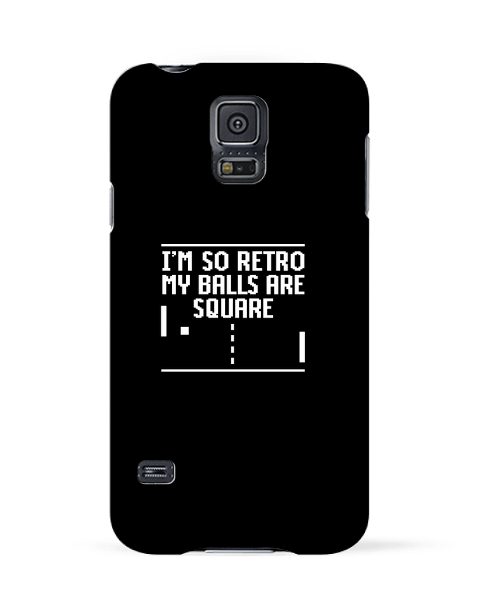 Coque Samsung Galaxy S5 I'm so retro my balls are square par LaundryFactory