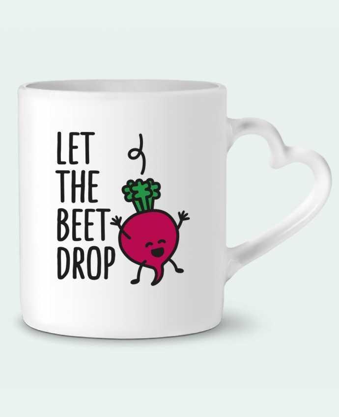 Mug coeur Let the beet drop par LaundryFactory