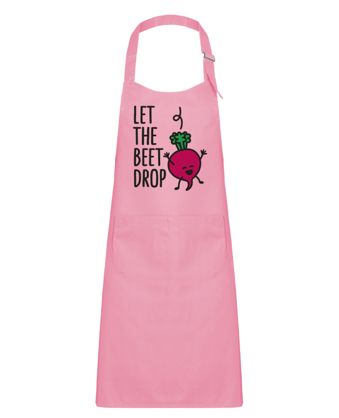 Kids chef pocket apron Let the beet drop by LaundryFactory