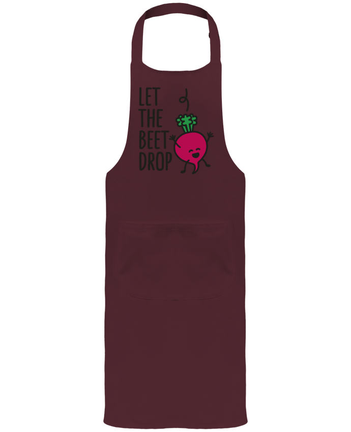 Tablier avec poches Let the beet drop par LaundryFactory