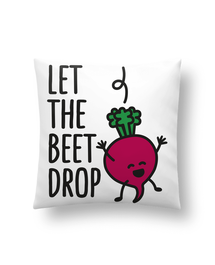 Cushion synthetic soft 45 x 45 cm Let the beet drop by LaundryFactory
