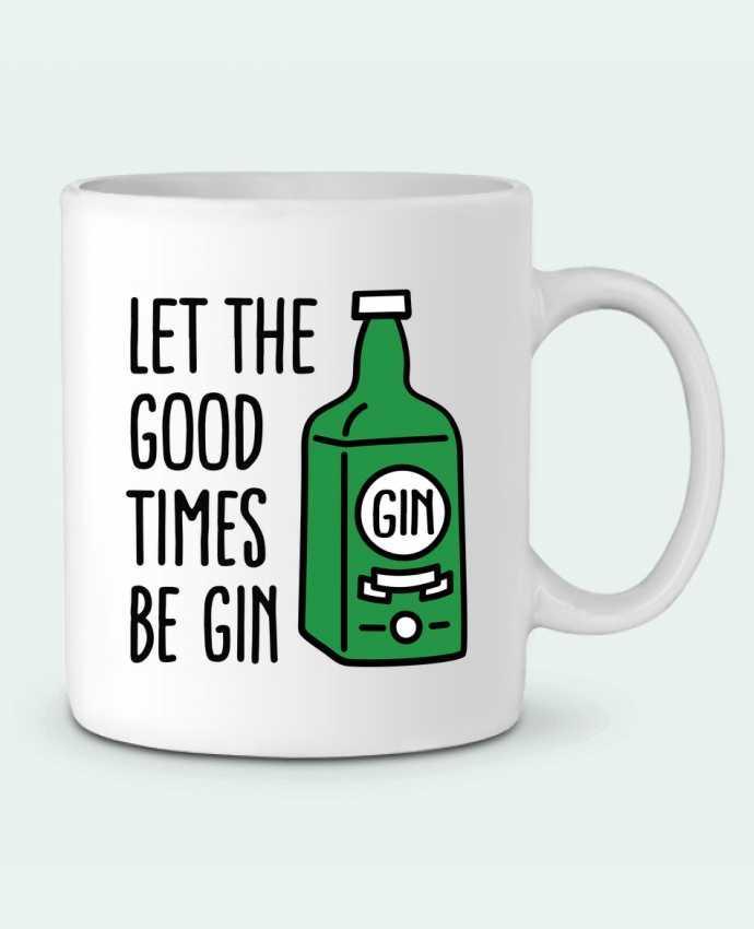 Taza Cerámica Let the good times be gin por LaundryFactory