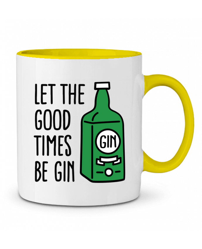 Two-tone Ceramic Mug Let the good times be gin LaundryFactory