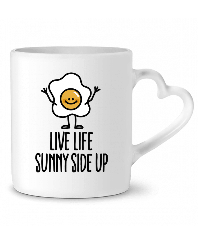 Mug coeur Live life sunny side up par LaundryFactory