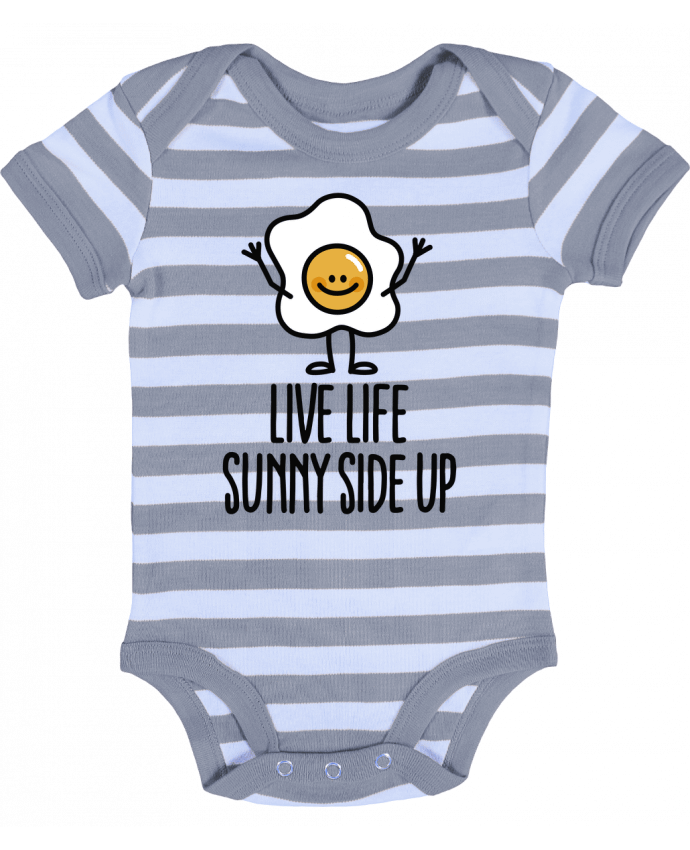 Body Bébé Rayé Live life sunny side up - LaundryFactory