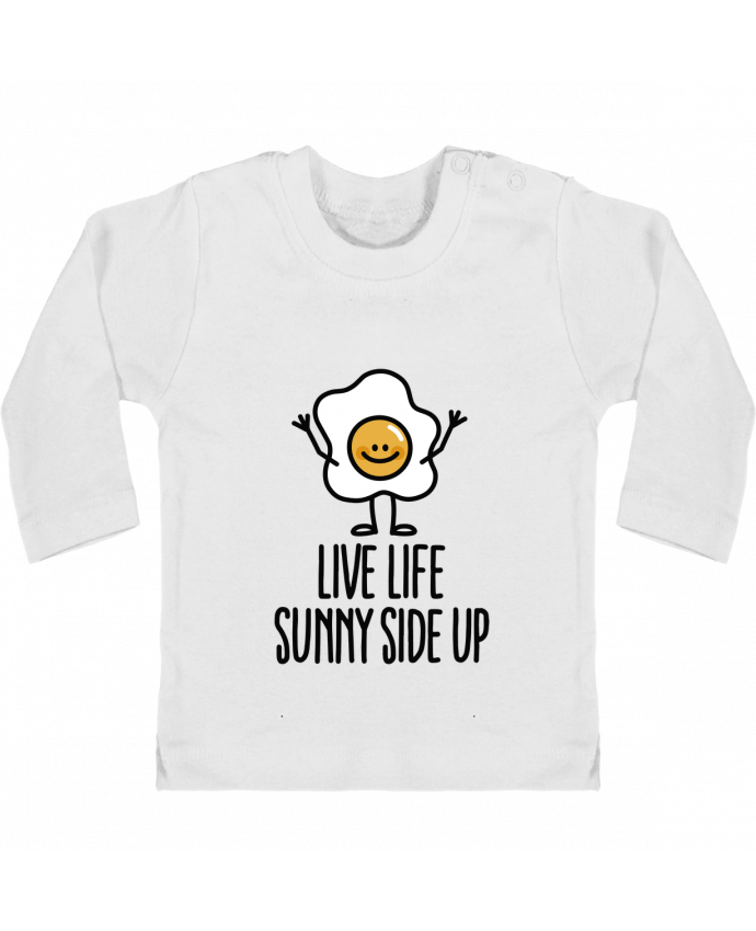 T-shirt bébé Live life sunny side up manches longues du designer LaundryFactory