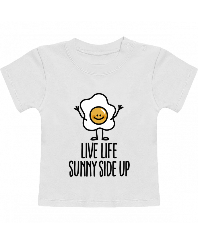 T-shirt bébé Live life sunny side up manches courtes du designer LaundryFactory