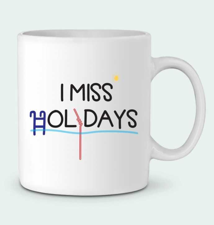 Ceramic Mug I miss holidays by tunetoo