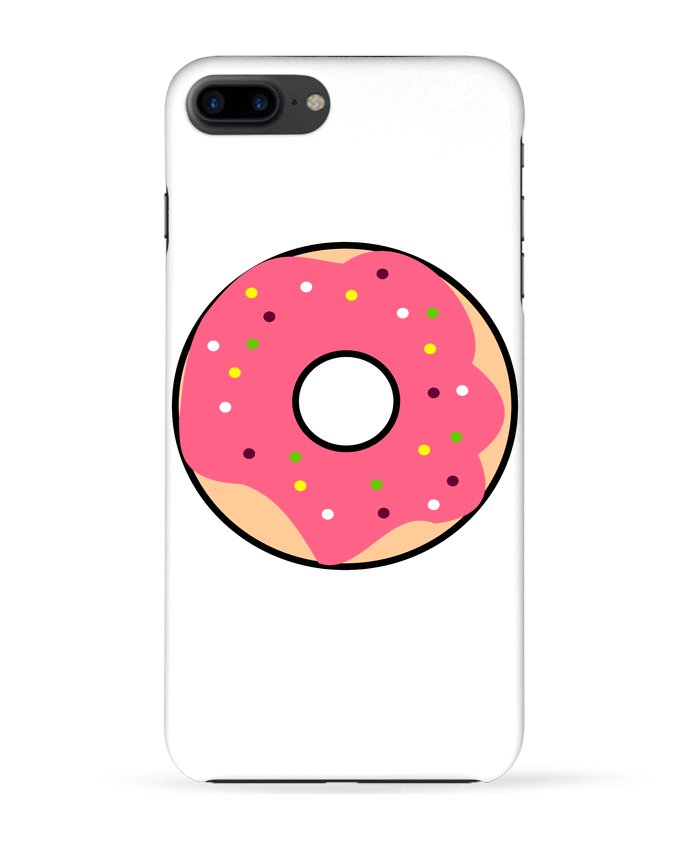Case 3D iPhone 7+ Donut Rose by k-créatif