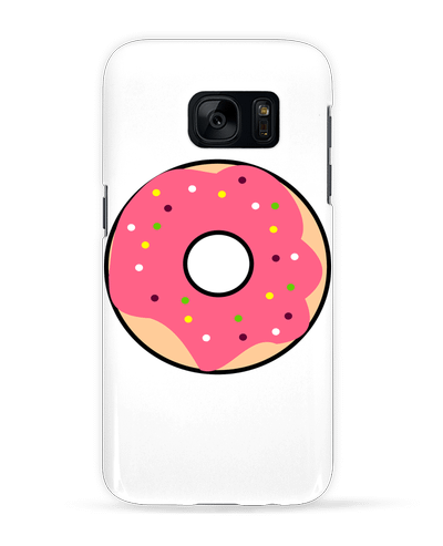 Coque 3D Samsung Galaxy S7  Donut Rose par k-créatif