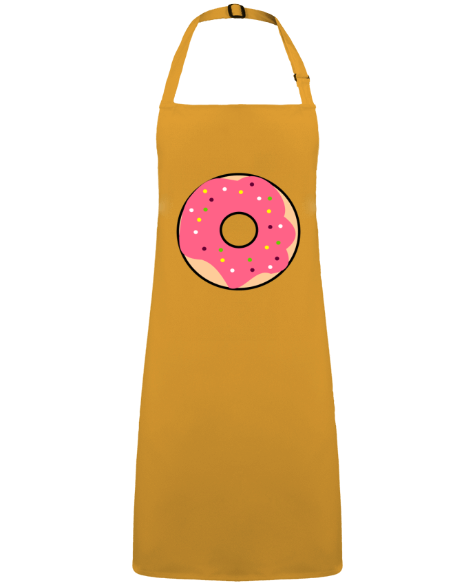 Delantal Sin Bolsillo Donut Rose por  k-créatif