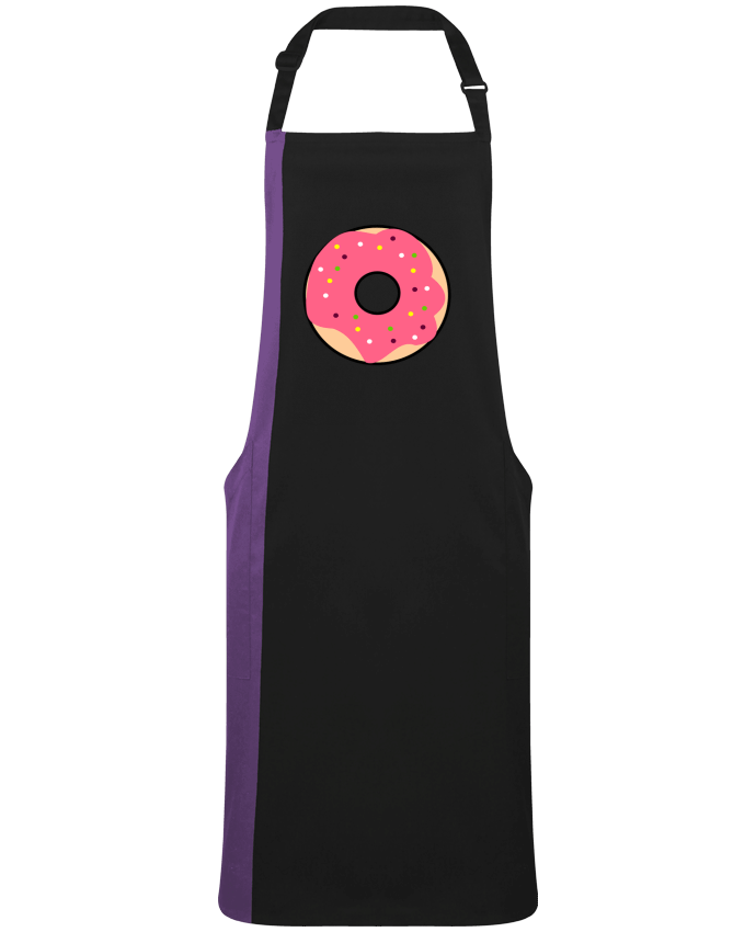 Tablier bicolore Donut Rose par  k-créatif