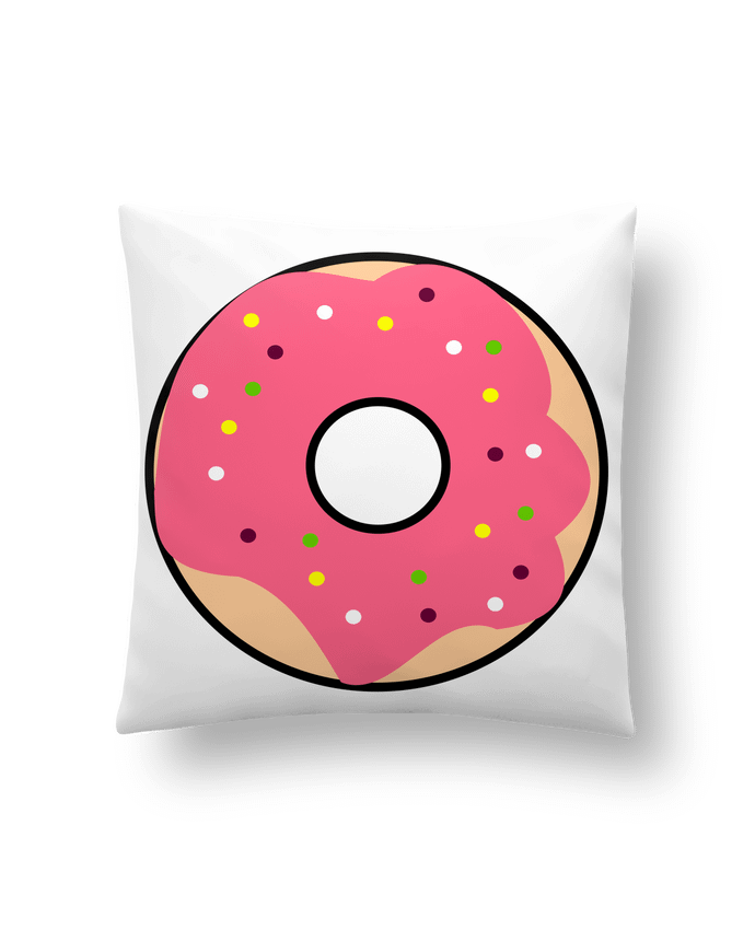 Cushion synthetic soft 45 x 45 cm Donut Rose by k-créatif