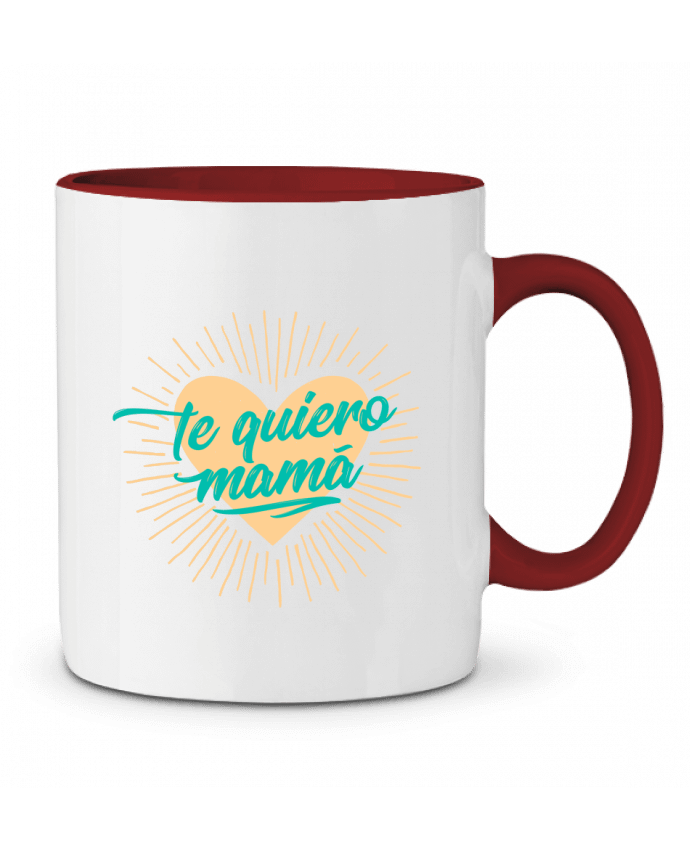 Mug bicolore te quiero mamá tunetoo