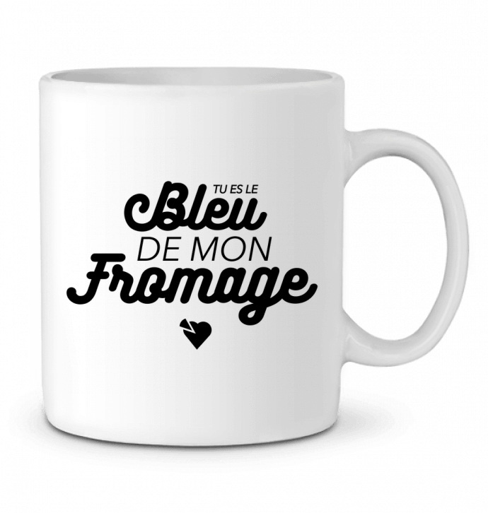 Ceramic Mug Tu es le bleu de mon fromage by tunetoo