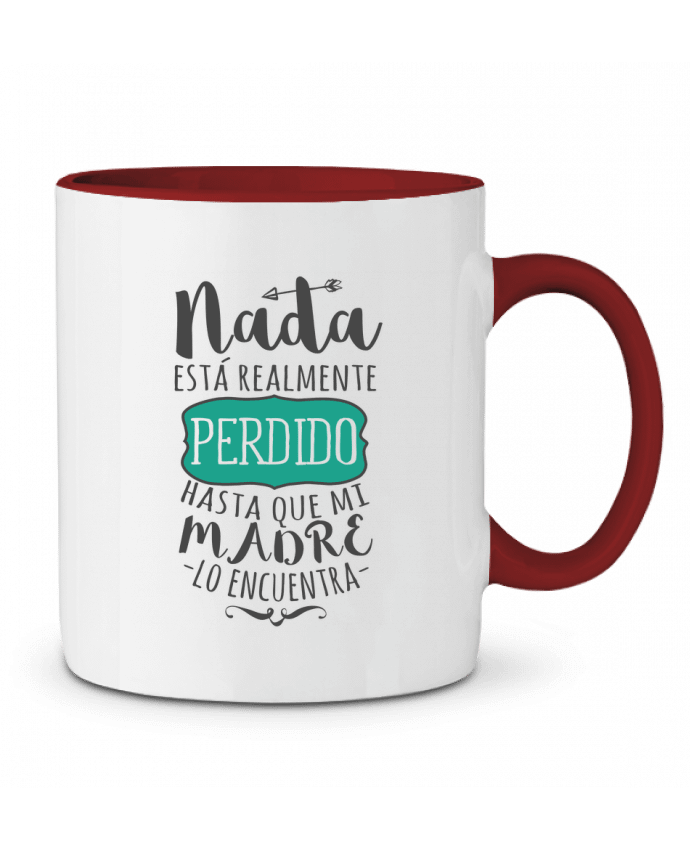 Mug bicolore Nada está perdido tunetoo