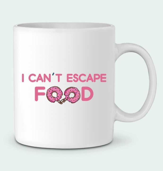 Ceramic Mug I can't escape food by tunetoo