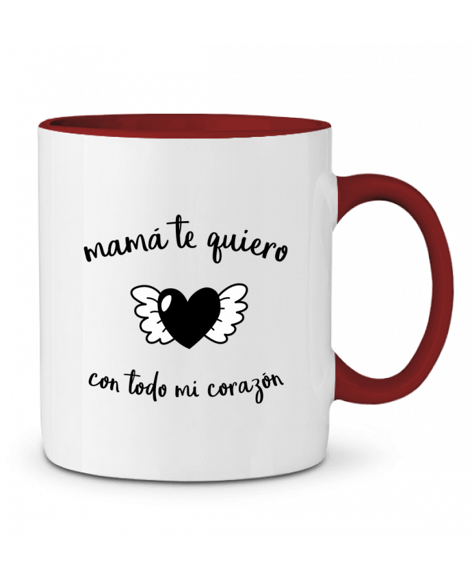Mug bicolore con todo mi corazón tunetoo
